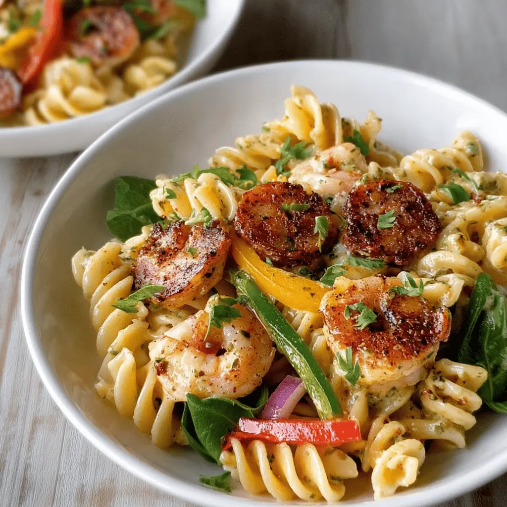Cajun Pasta Salad: Easy and Flavorful with Turkey Bacon and Chicken Ham