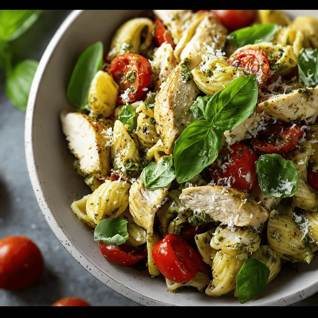 Chicken and Pesto Pasta Salad: Easy Recipe for Busy Weeknights