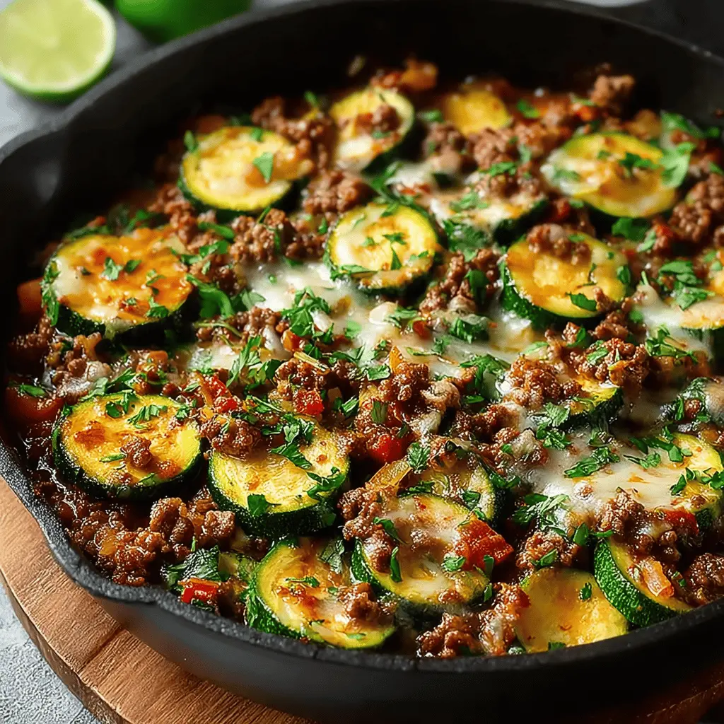Easy Zucchini and Ground Beef Skillet: A Quick, Delicious Dinner