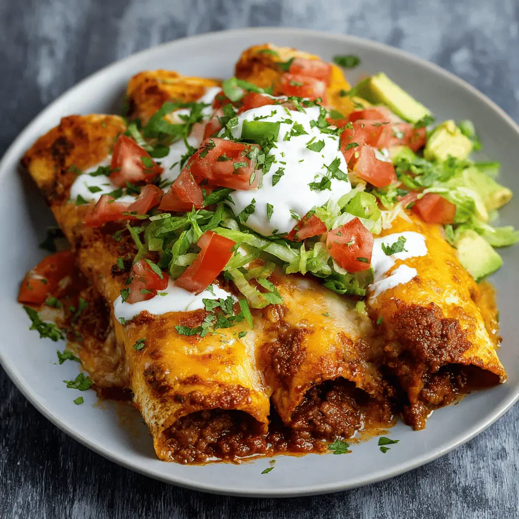 Ground Beef Enchiladas: Easy and Indulgent Homemade Delight