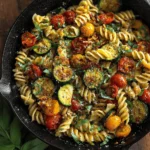 Healthy Tomato Zucchini Pasta (One Pan!)