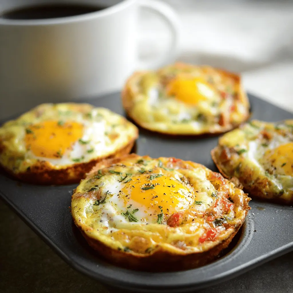 Muffin Tin Eggs: Easy Turkey Bacon & Chicken Ham Breakfast Delight