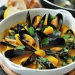Curried Mussels with Butternut Squash and Leeks Recipe