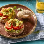 Tofu scramble breakfast bagel