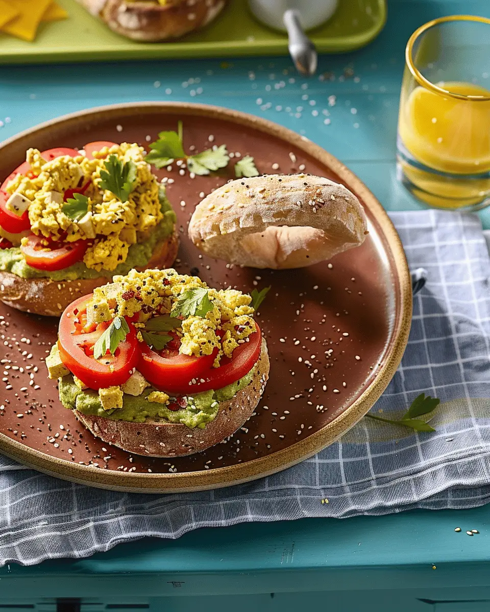 Tofu Scramble Breakfast Bagel: A Hearty and Easy Start to Your Day