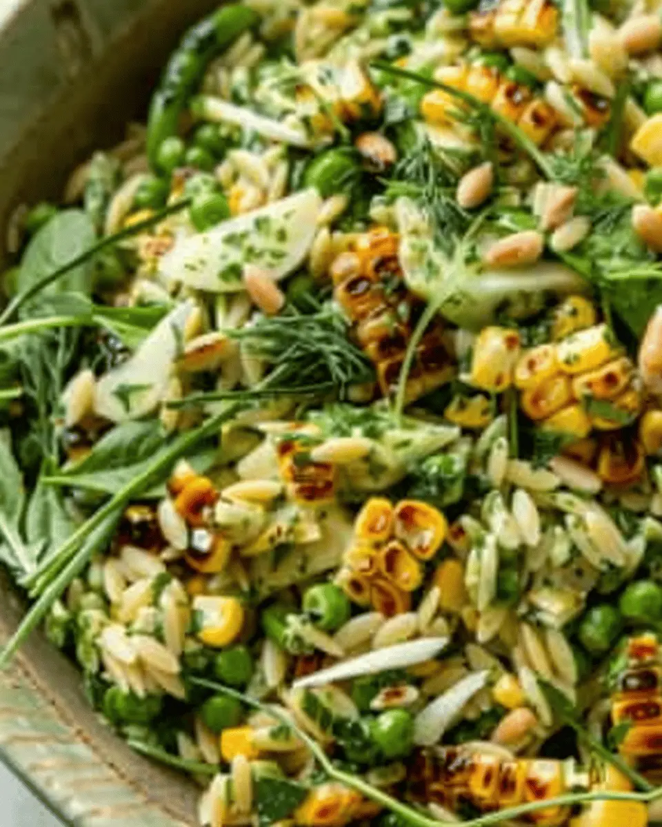 Grilled Corn Orzo Salad: A Fresh Twist with Scallion Dill Dressing