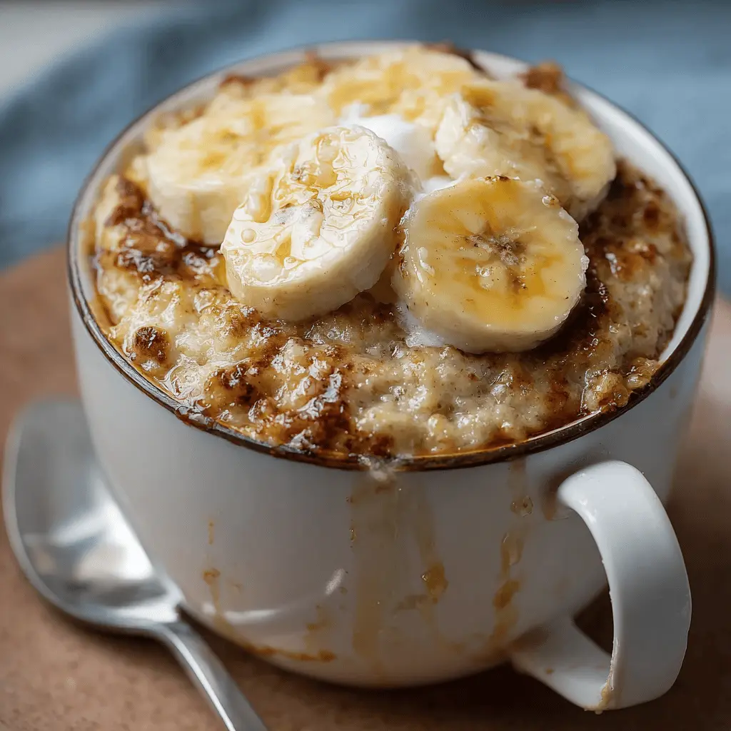 Cottage Cheese Banana Bread Mug Cake: Easy, High-Protein Delight