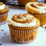 Pumpkin Cheesecake Swirl Muffins