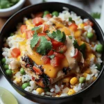 Mexican Chicken and Rice with Queso