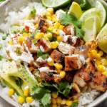 Street Corn Chicken Rice Bowl