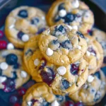 Yummy Blueberry White Chocolate Cookies