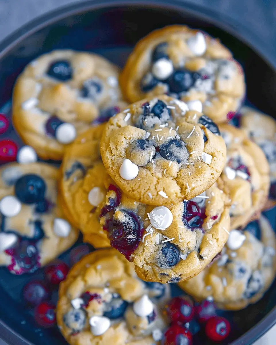 Yummy Blueberry White Chocolate Cookies: The Best Sweet Indulgence