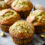 Bakery-Style Pistachio Muffins (No Pudding Mix)