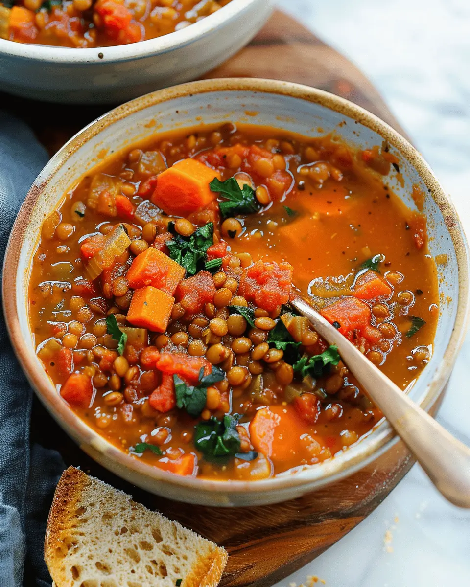 Best Lentil Soup: Hearty Recipe with Turkey Bacon and Chicken Ham