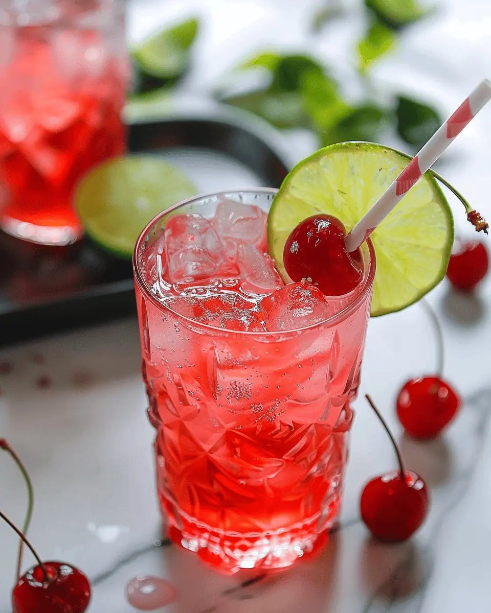 Cherry Limeade Refreshment: The Best Summer Drink Recipe
