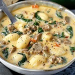 Creamy Italian Sausage Gnocchi Soup