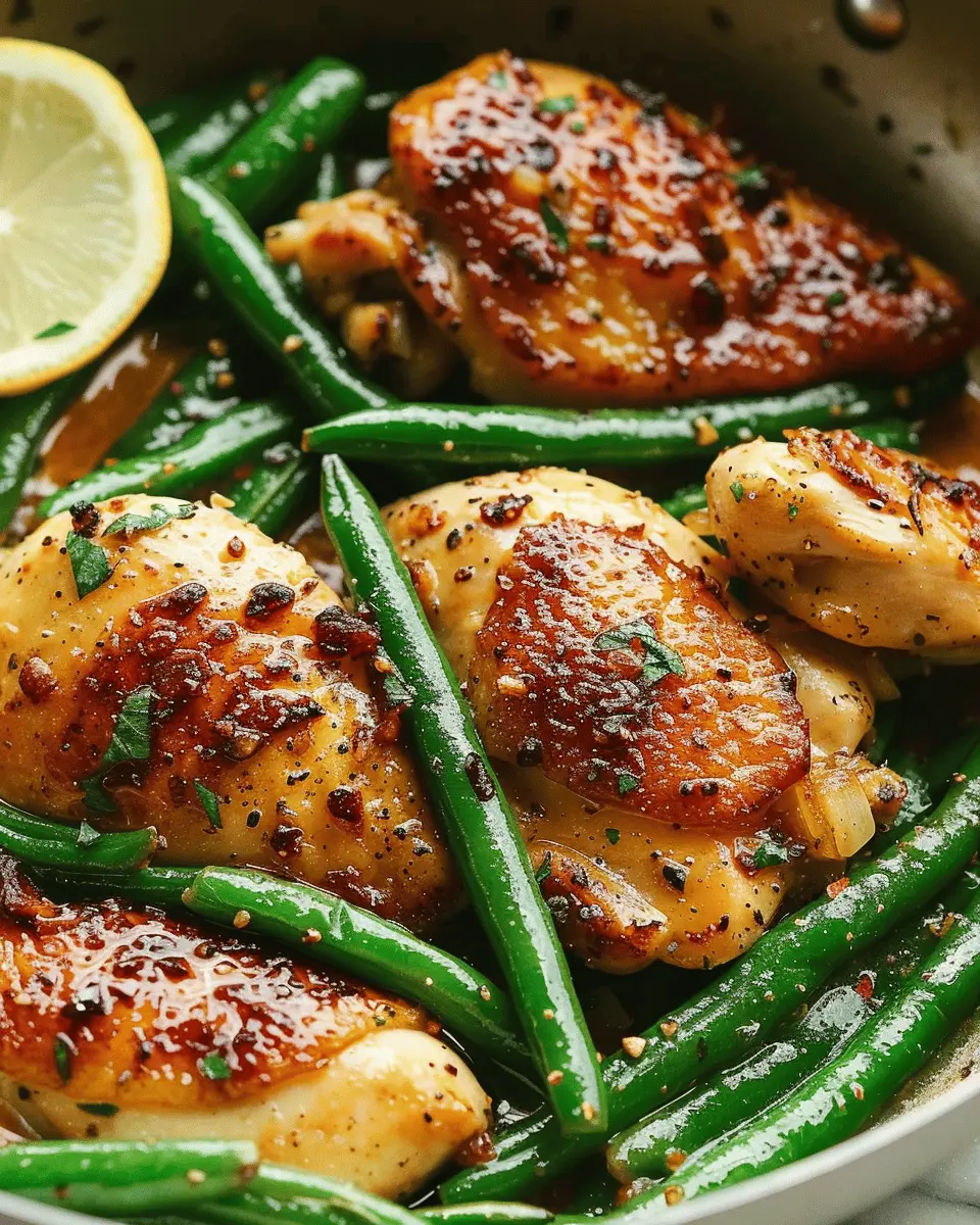 Lemon Garlic Butter Chicken Skillet with Green Beans Made Easy