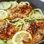 Lemon Garlic Chicken and Zoodles