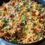 One-Pot Cheeseburger Orzo Skillet