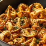 One-Pot Spicy Garlic Butter Chicken Tortellini