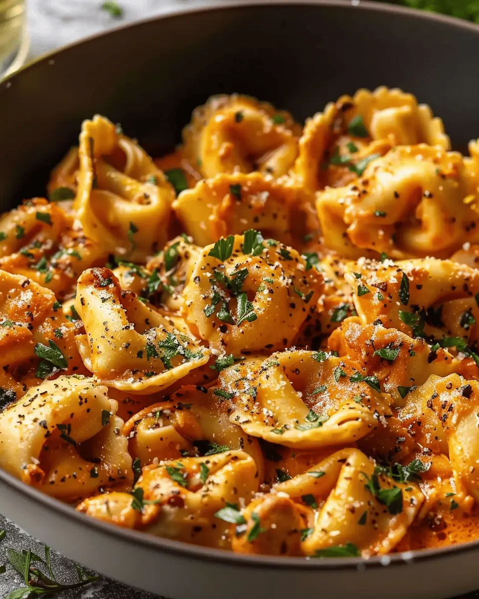 One-Pot Spicy Garlic Butter Chicken Tortellini Bliss for Everyone