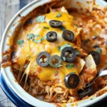Slow Cooker Chicken Enchilada Casserole