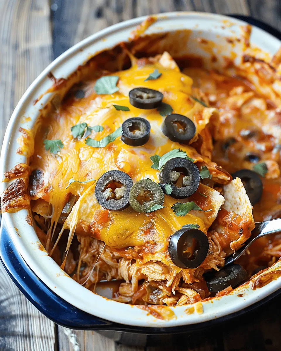 Slow Cooker Chicken Enchilada Casserole: Easy Comfort Food Delight
