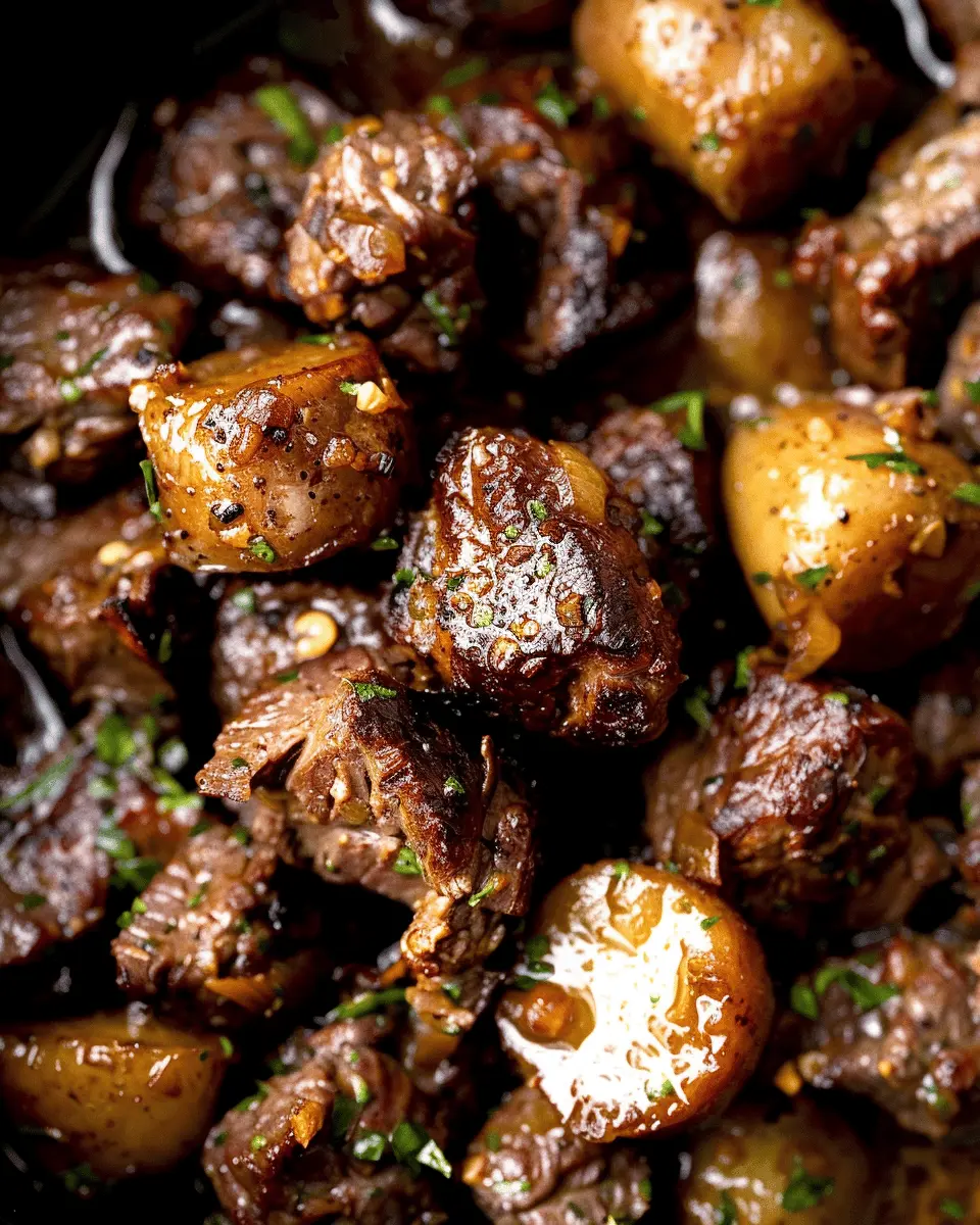 Slow Cooker Garlic Butter Beef Bites: Easy & Irresistibly Tender