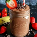 Strawberry Banana Chocolate Smoothie Recipe