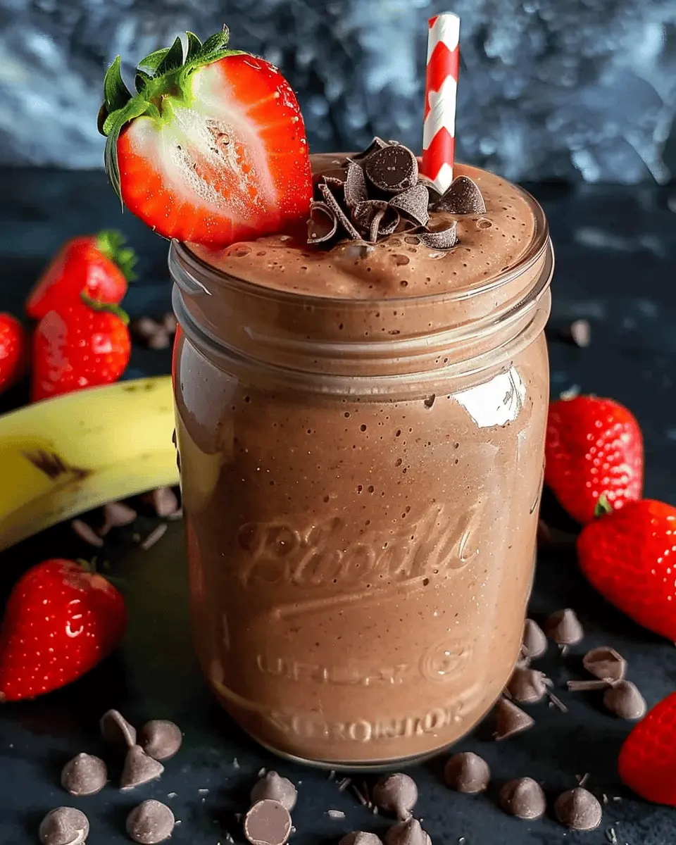 Strawberry Banana Chocolate Smoothie Recipe: Easy and Delicious Treat