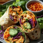 Thai Peanut Chicken Wraps