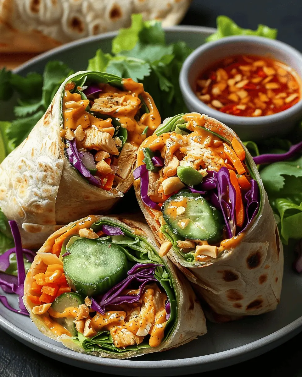 Thai Peanut Chicken Wraps: Easy, Nutritious, and Delicious Dinner
