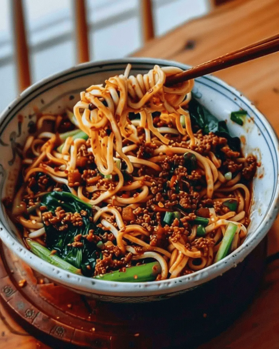 Dan Dan Noodles: Easy Recipe with Turkey Bacon Twist