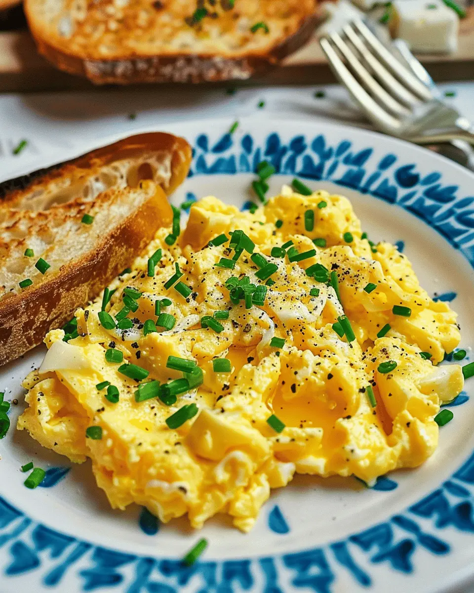 Soft Scrambled Eggs: Indulgent Recipe with Turkey Bacon Delight