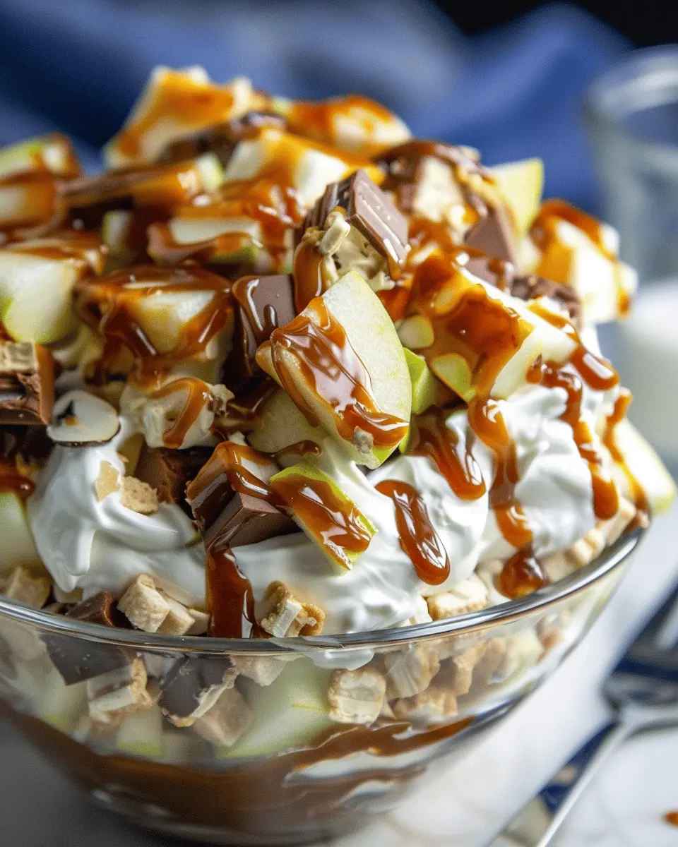 Snickers Caramel Apple Salad: An Indulgent Twist on Tradition