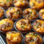 High-Protein Pancake Sausage Mini Muffins