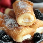 Fried Cheesecake Rolls Recipe