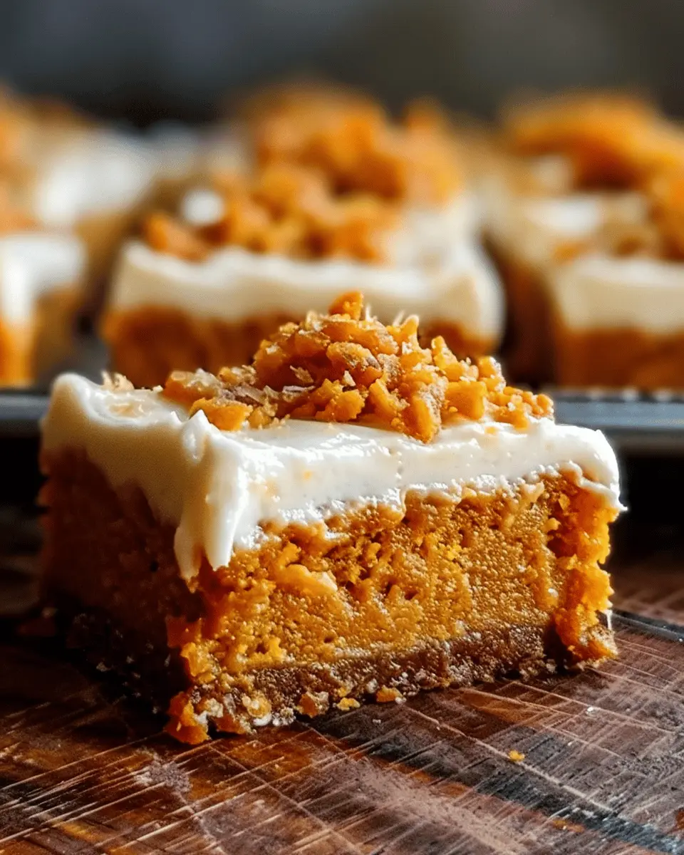 Old Fashioned Pumpkin Bars with Cream Cheese Frosting