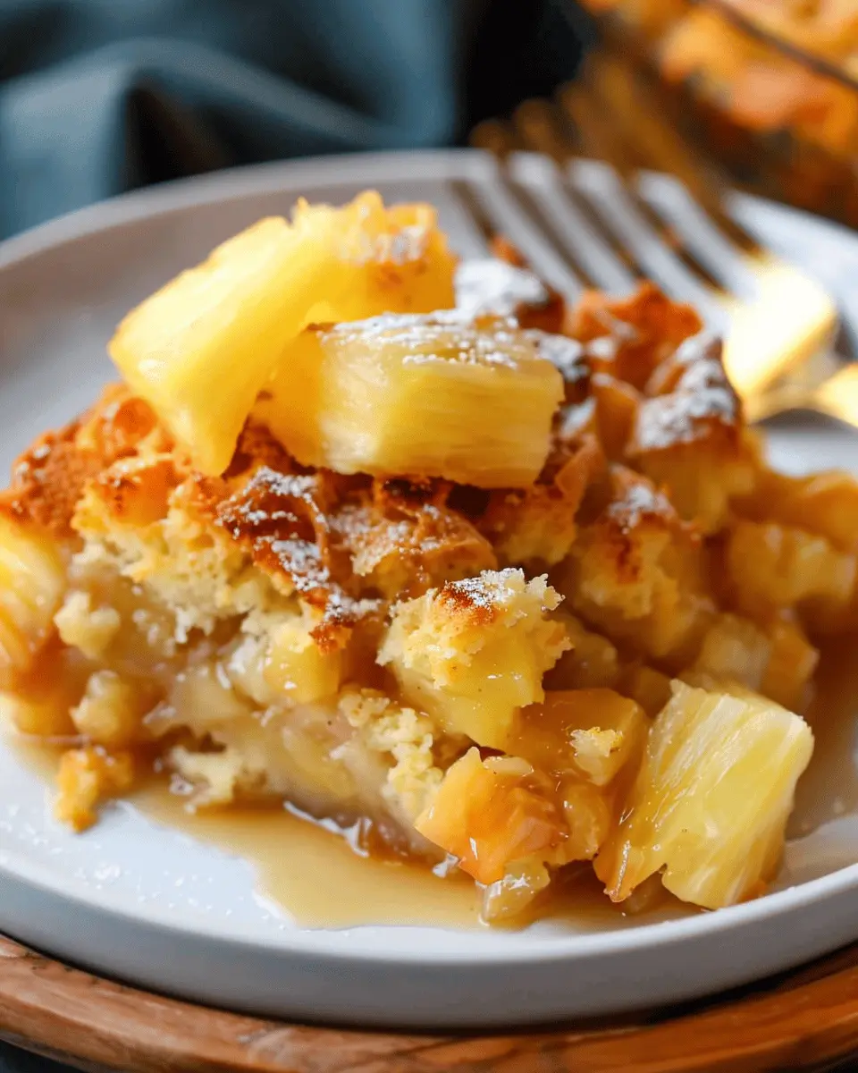 Vegan Dump Cake: An Easy Pineapple Delight for Everyone