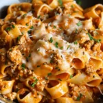 Cheesy Ground Turkey Pasta Recipe