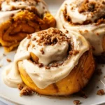 Pumpkin Cinnamon Rolls with Brown Butter Frosting