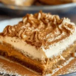 Pumpkin Spice Gooey Cake with Cream Cheese Frosting