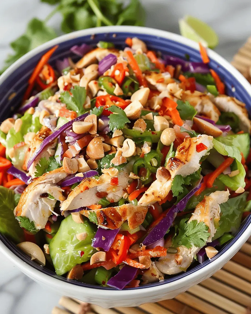 Crunchy Thai Chicken Salad: The Best Healthy Delight You’ll Love