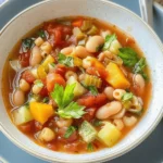 Easy Italian Minestrone Winter Soup Recipe