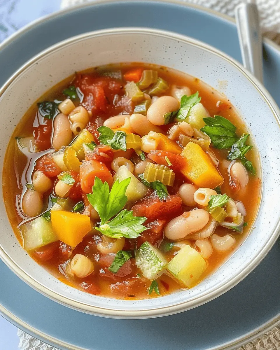 Easy Italian Minestrone Winter Soup Recipe for Cozy Nights