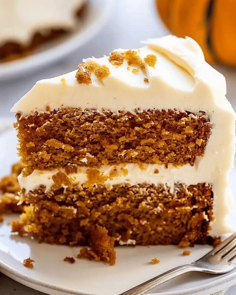 Easy Pumpkin Spice Cake with Cream Cheese Frosting That Delights