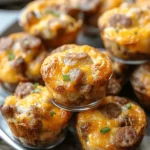 High-Protein Pancake Sausage Mini Muffins