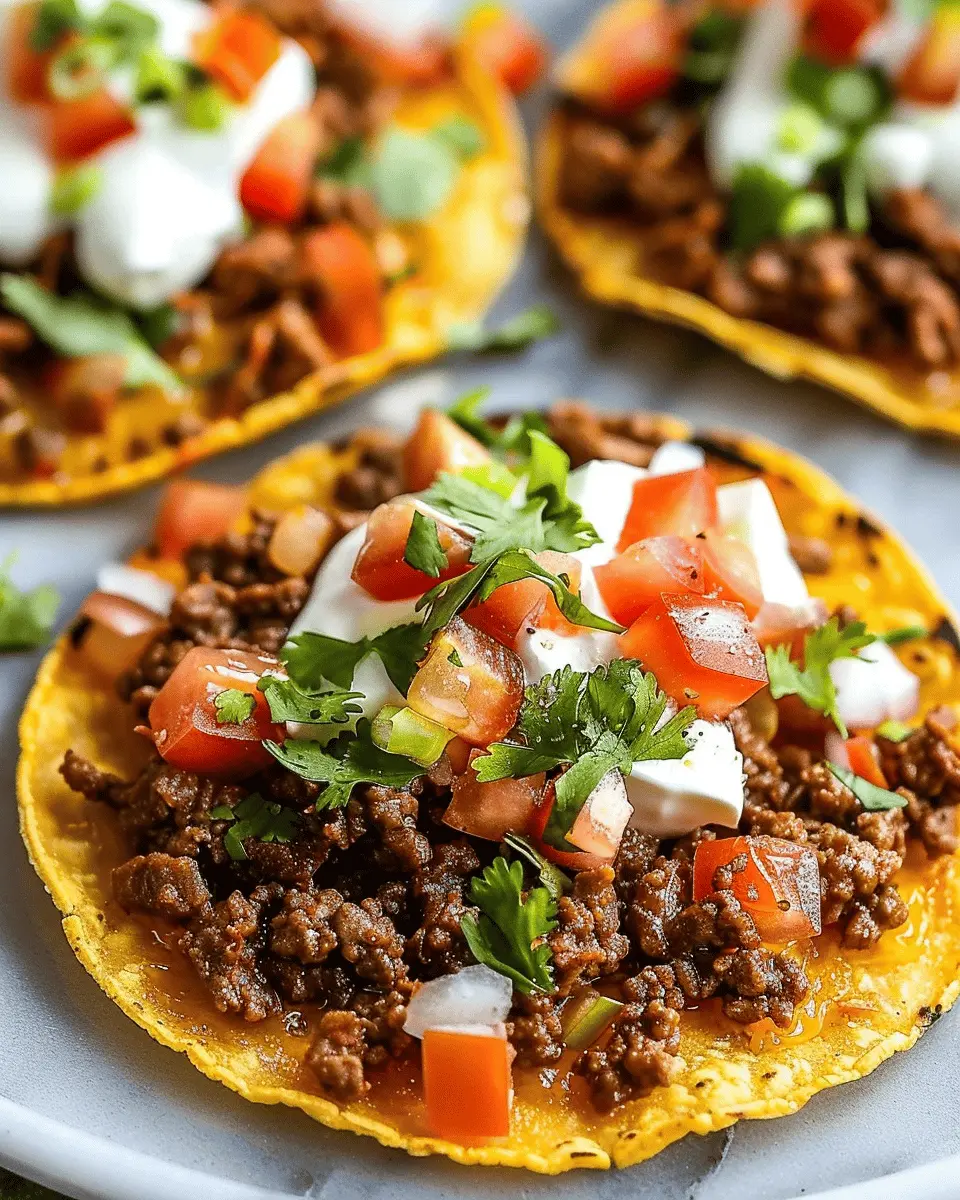 Easy Ground Beef Tostadas – A Quick and Flavorful Family Delight
