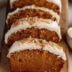 Pumpkin Bread with Cream Cheese Frosting