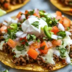 Easy Ground Beef Tostadas